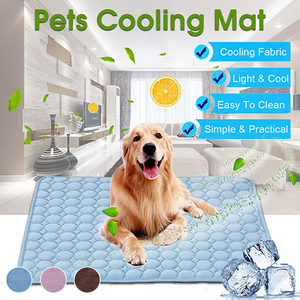 Blue cooling mat lifestyle