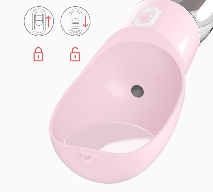 Pink water dispenser bowl