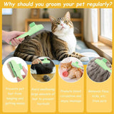 Green comb with cat